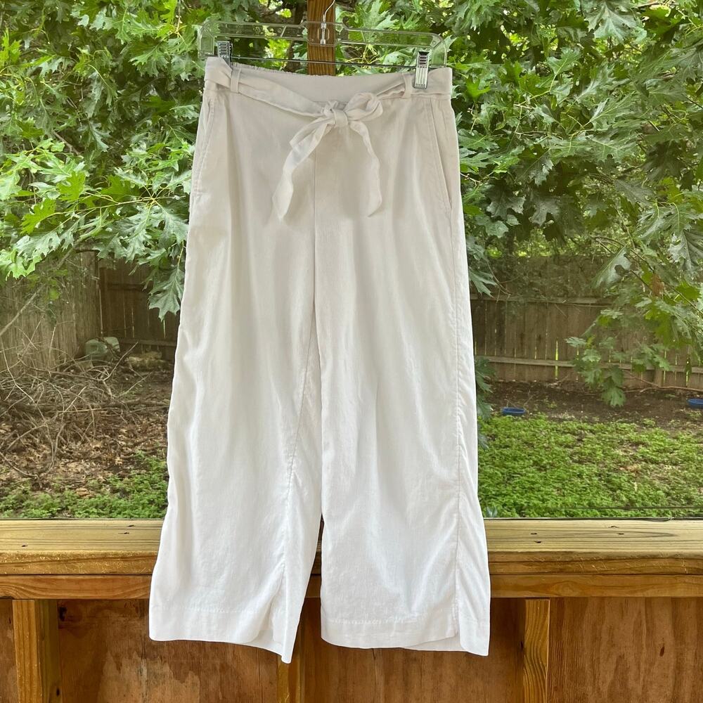 Banana Republic Factory Women's Rowan Wide Leg Linen Blend Pants Size 4